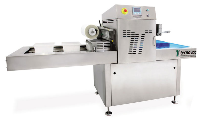 modified atmosphere food tray sealing packaging machine